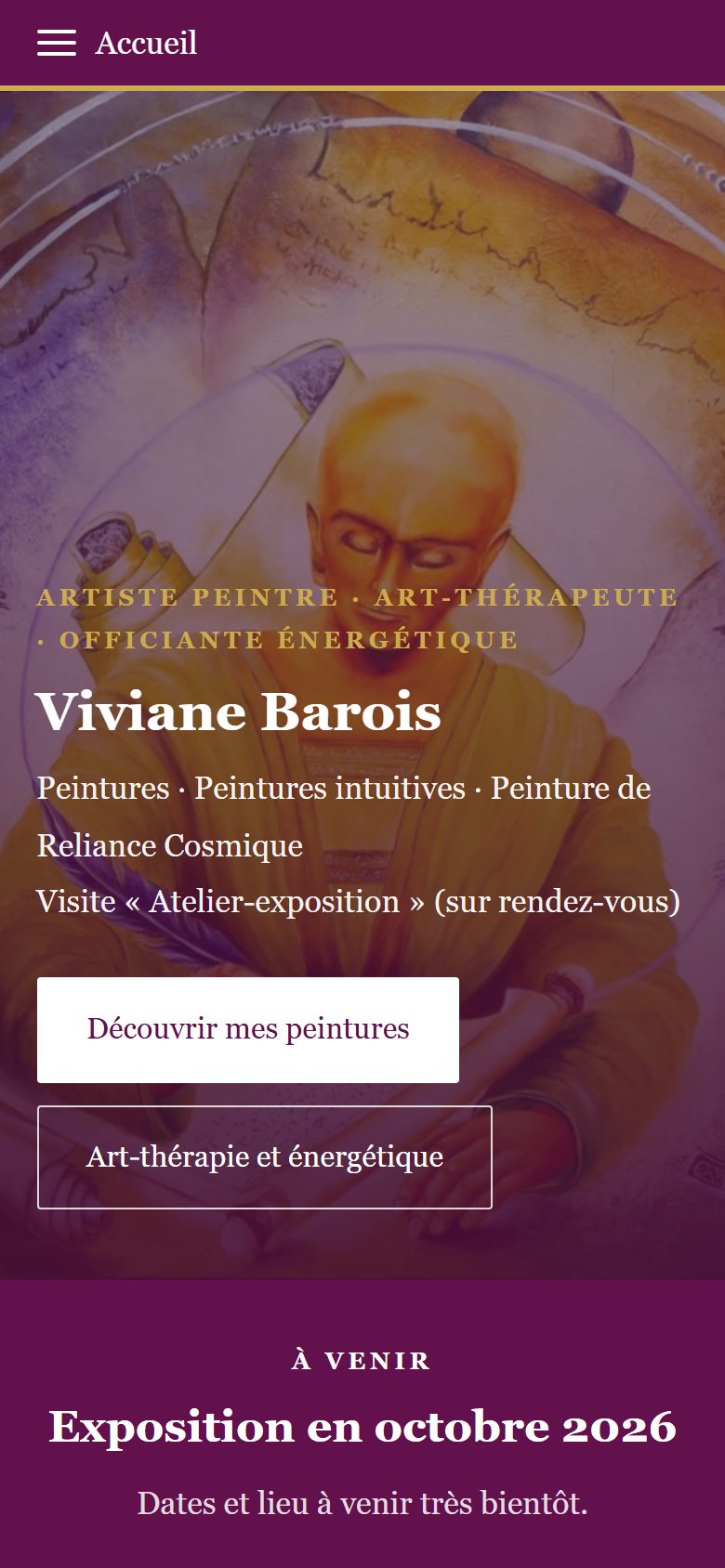 Le même site sur téléphone